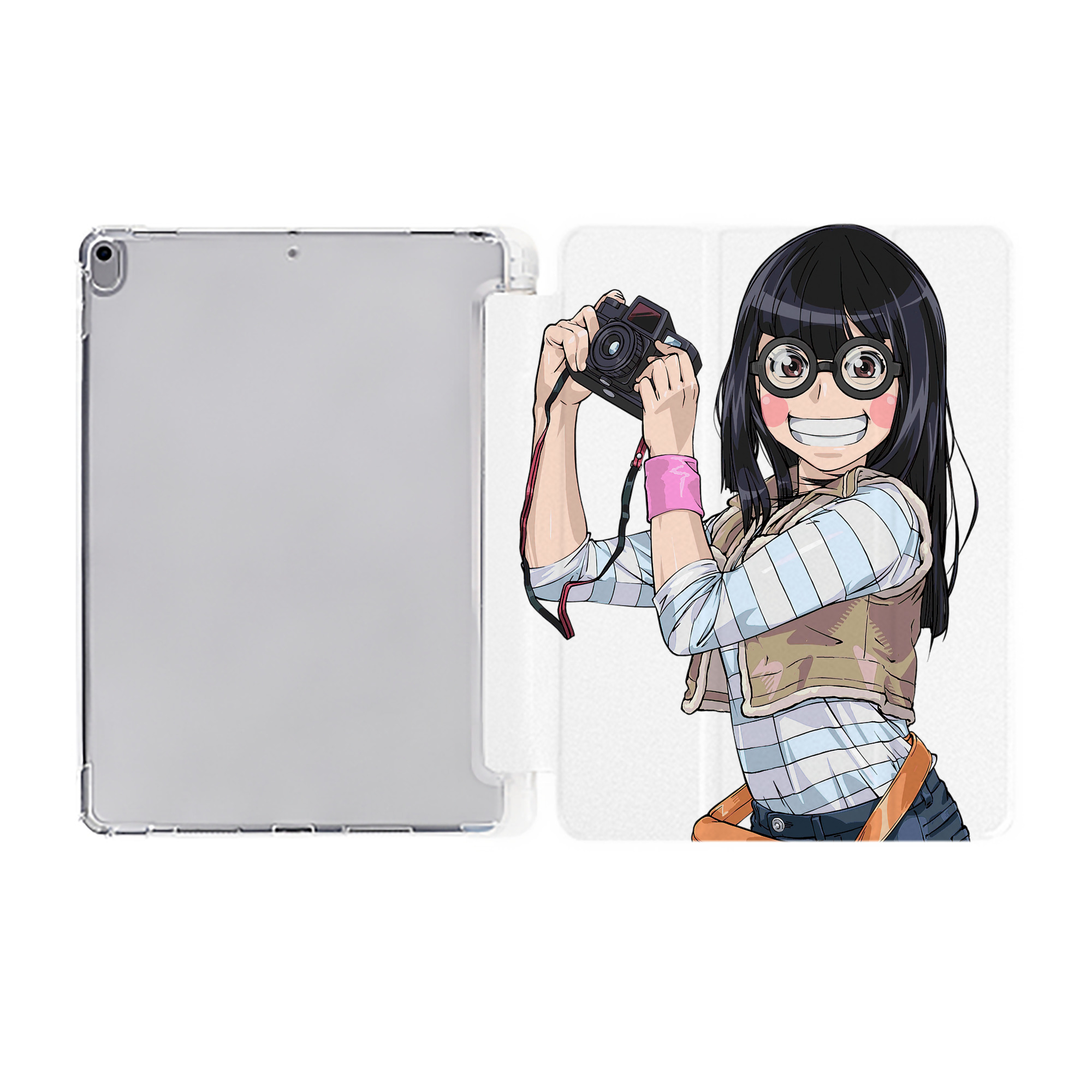 （画像用） 遊☆戯☆王 Yu-Gi-Oh! IPad ケース ペン収納付き 三つ折りスタンド PUレザー×シリコン 対応機種9.5/10.5/10.9インチ
